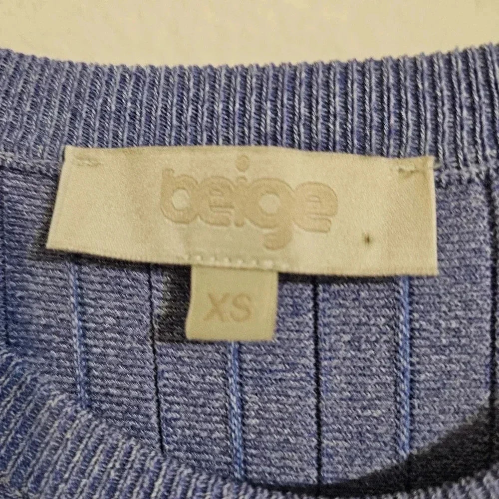 Beige Ribbed Sweater - Picture 3 of 6